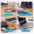 8-in-1 USB 3.1 Type-C Hub with TF/SD Card Reader