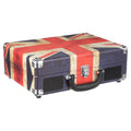 The Journey Bluetooth Suitcase Record Player, 3-Speed Turntable (Union Jack)
