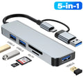 8-in-1 USB 3.1 Type-C Hub with TF/SD Card Reader