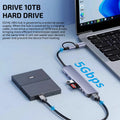 8-in-1 USB 3.1 Type-C Hub with TF/SD Card Reader