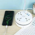 EU Plug Smart Power Strip with USB Ports and Fast Charging