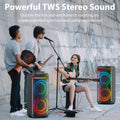 Large Party Bluetooth Speaker, RGB, Dual 6.5