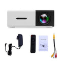 Mini 1080P LED Projector with 4K Playback