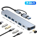 8-in-1 USB 3.1 Type-C Hub with TF/SD Card Reader
