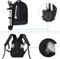 DSLR Camera Backpack with Modular Inserts and Tripod Holder, Black