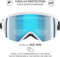 Wildhorn Cristo Ski Goggles, 100% UV Anti-Fog OTG Snowboard Goggles