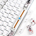 PBT Keycaps 110-Key Set, Japanese Style, Plum Blossom