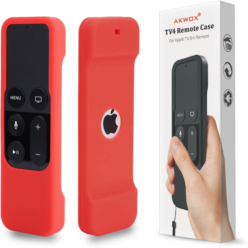 Apple TV Siri Remote Case with Lanyard, Rose Red (4th/5th Gen)