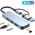 8-in-1 USB 3.1 Type-C Hub with TF/SD Card Reader
