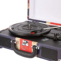 The Journey Bluetooth Suitcase Record Player, 3-Speed Turntable (Union Jack)