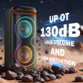 Large Party Bluetooth Speaker, RGB, Dual 6.5