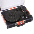 The Journey Bluetooth Suitcase Record Player, 3-Speed Turntable (Union Jack)