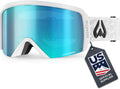 Wildhorn Cristo Ski Goggles, 100% UV Anti-Fog OTG Snowboard Goggles