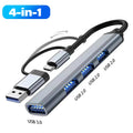 8-in-1 USB 3.1 Type-C Hub with TF/SD Card Reader