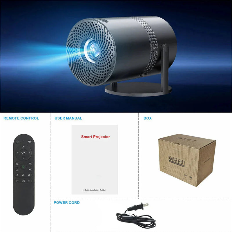 Salange P300 Mini Projector with 4K/8K Decode, Android 11
