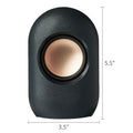 Stereo Speaker with Volume Controls, 3.5mm Aux + USB Power