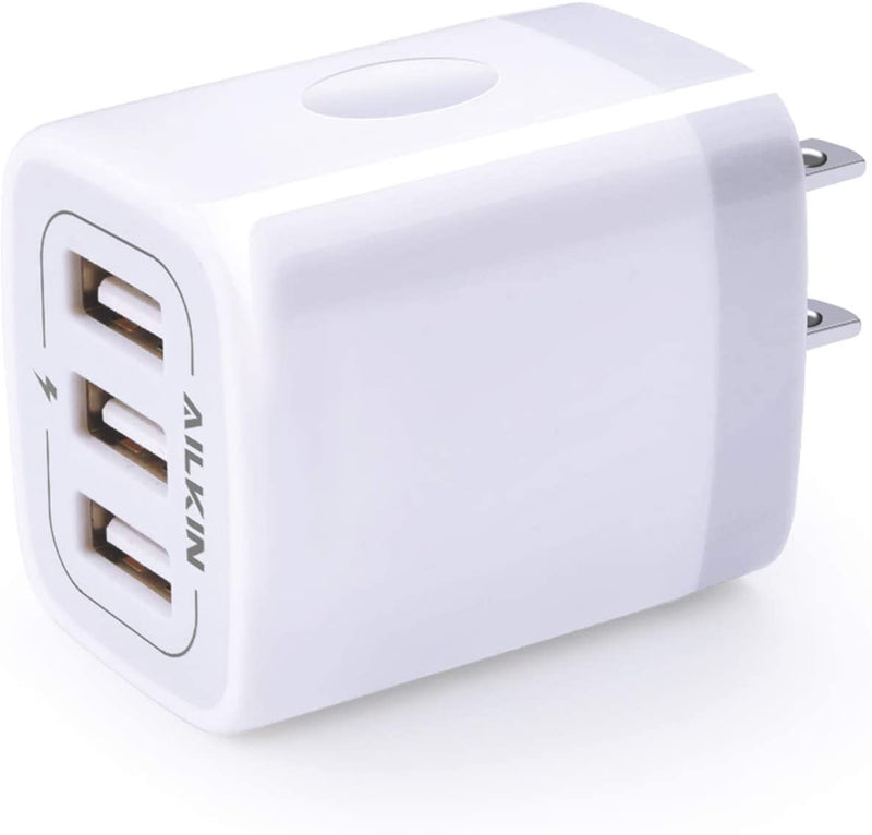 3-Port USB Wall Charger, 3.1A, USB Power Adapter