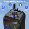 Large Party Bluetooth Speaker, RGB, Dual 6.5
