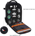 DSLR Camera Backpack with Modular Inserts and Tripod Holder, Black