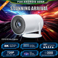 Salange P300 Mini Projector with 4K/8K Decode, Android 11