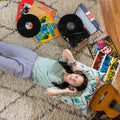 The Journey Bluetooth Suitcase Record Player, 3-Speed Turntable (Union Jack)