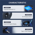 Original LP75 TWS Bluetooth V5.3 Wireless Earbuds with LED Display