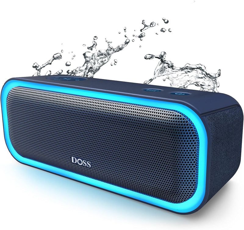 Soundbox Pro Bluetooth Speaker, 20W Stereo, IPX6 Waterproof (Blue)