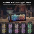 Large Party Bluetooth Speaker, RGB, Dual 6.5