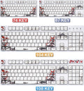 PBT Keycaps 110-Key Set, Japanese Style, Plum Blossom