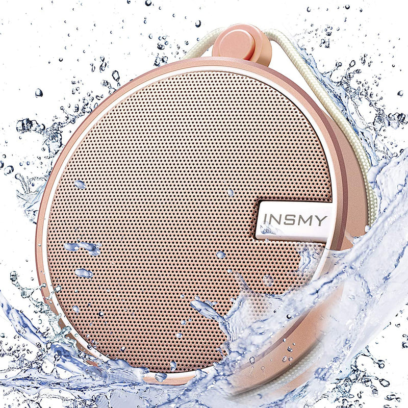 C12 IPX7 Waterproof Shower Bluetooth Speaker with Suction Cup (Cashmere Pink)