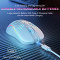 RGB Wireless Gaming Mouse, Honeycomb Design, Type-C Rechargeable