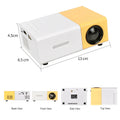 Mini 1080P LED Projector with 4K Playback